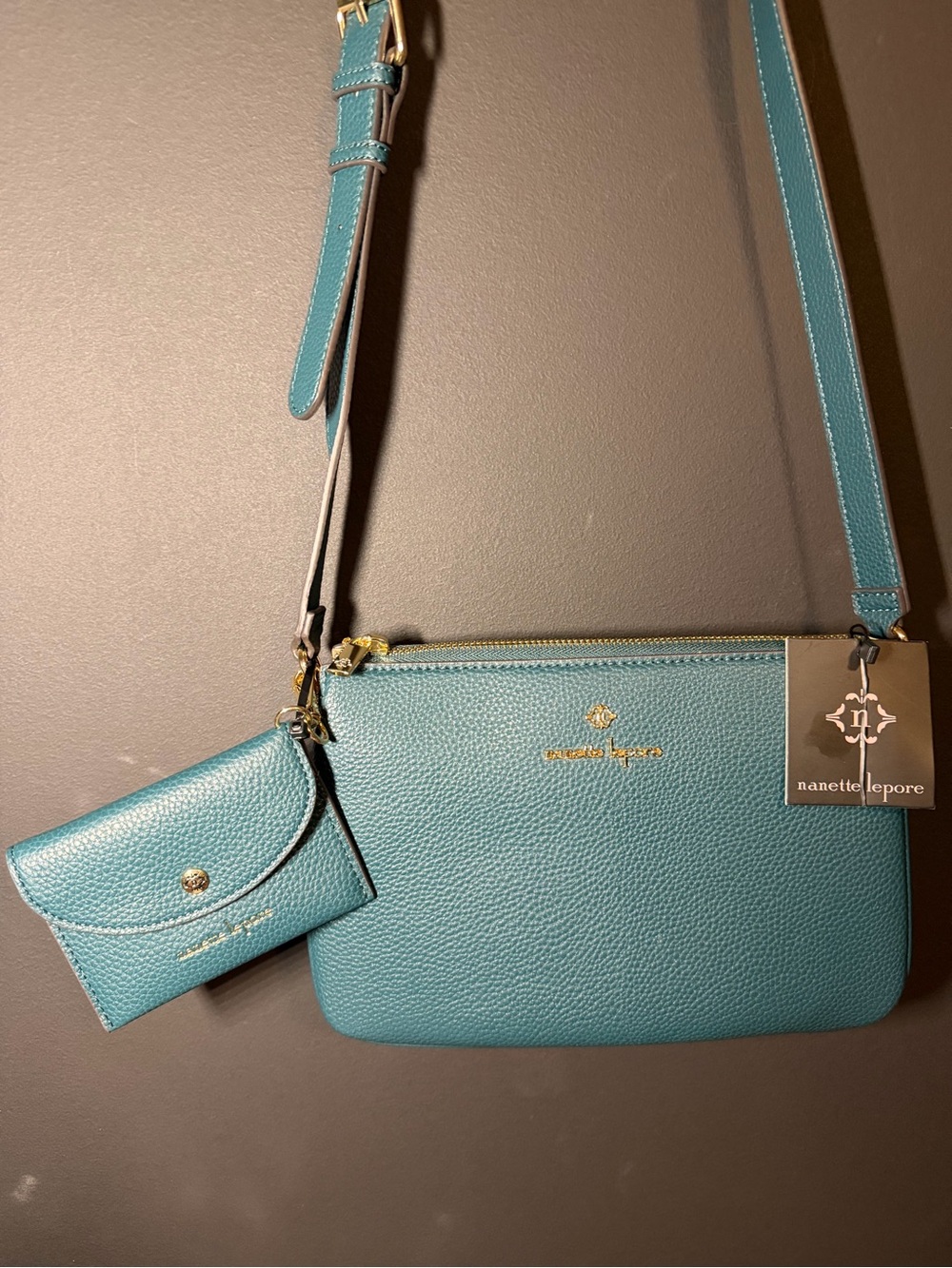 Nanette Lepore Pebbled Vegan Leather Crossbody. NWT - Picture 3 of 12